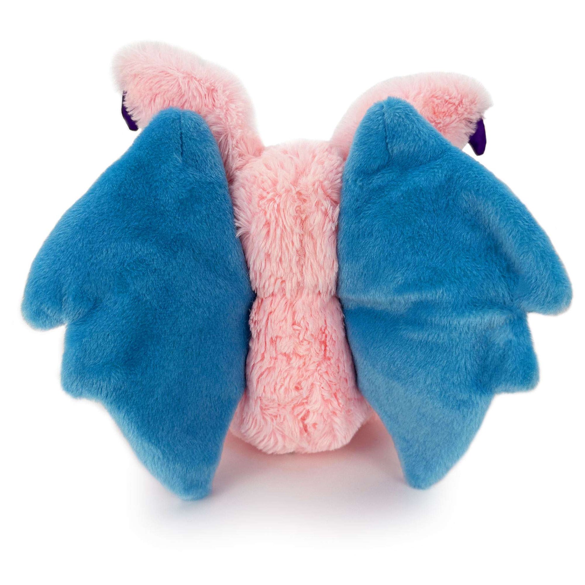 かわいいピンクのふわふわコウモリぬいぐるみ