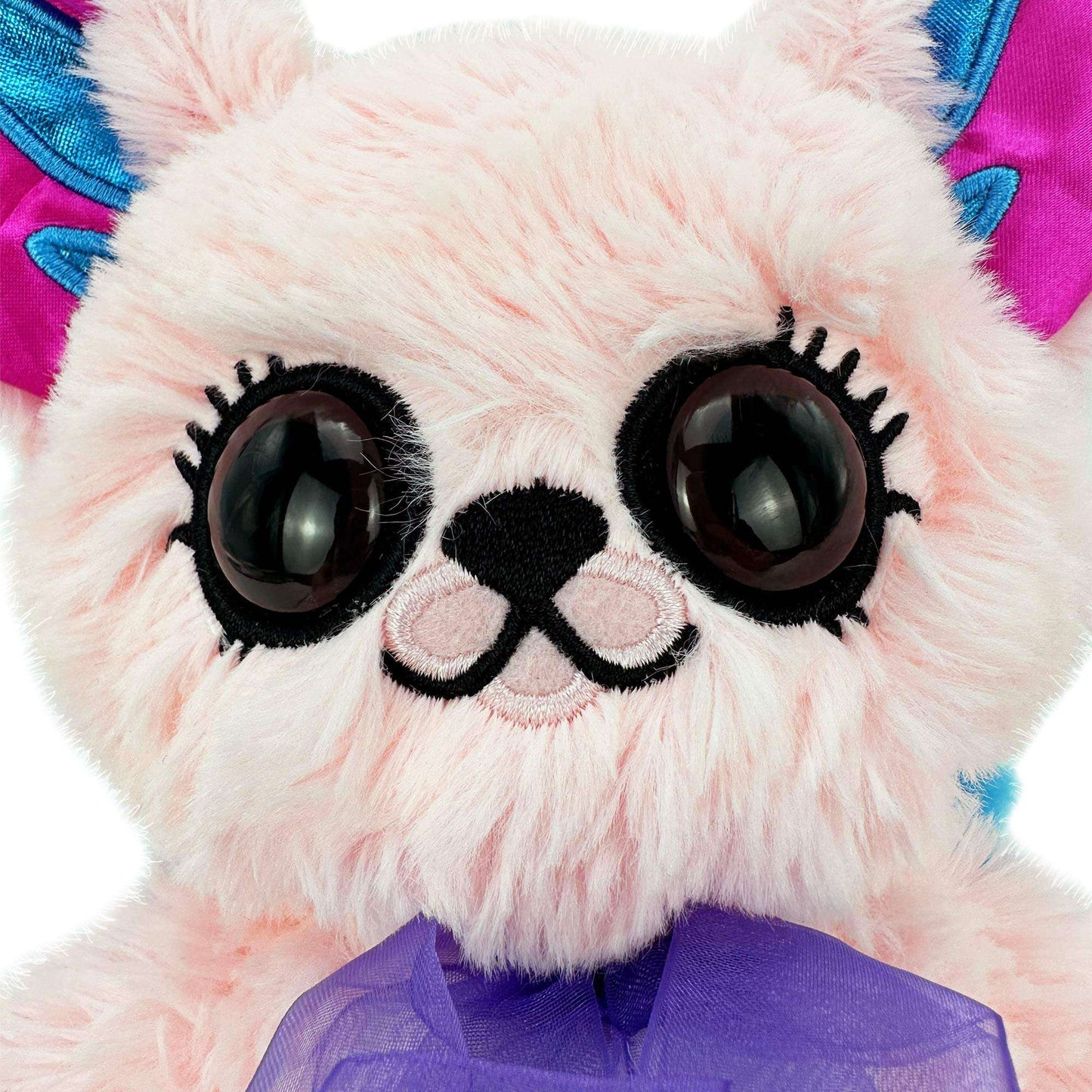 かわいいピンクのふわふわコウモリぬいぐるみ