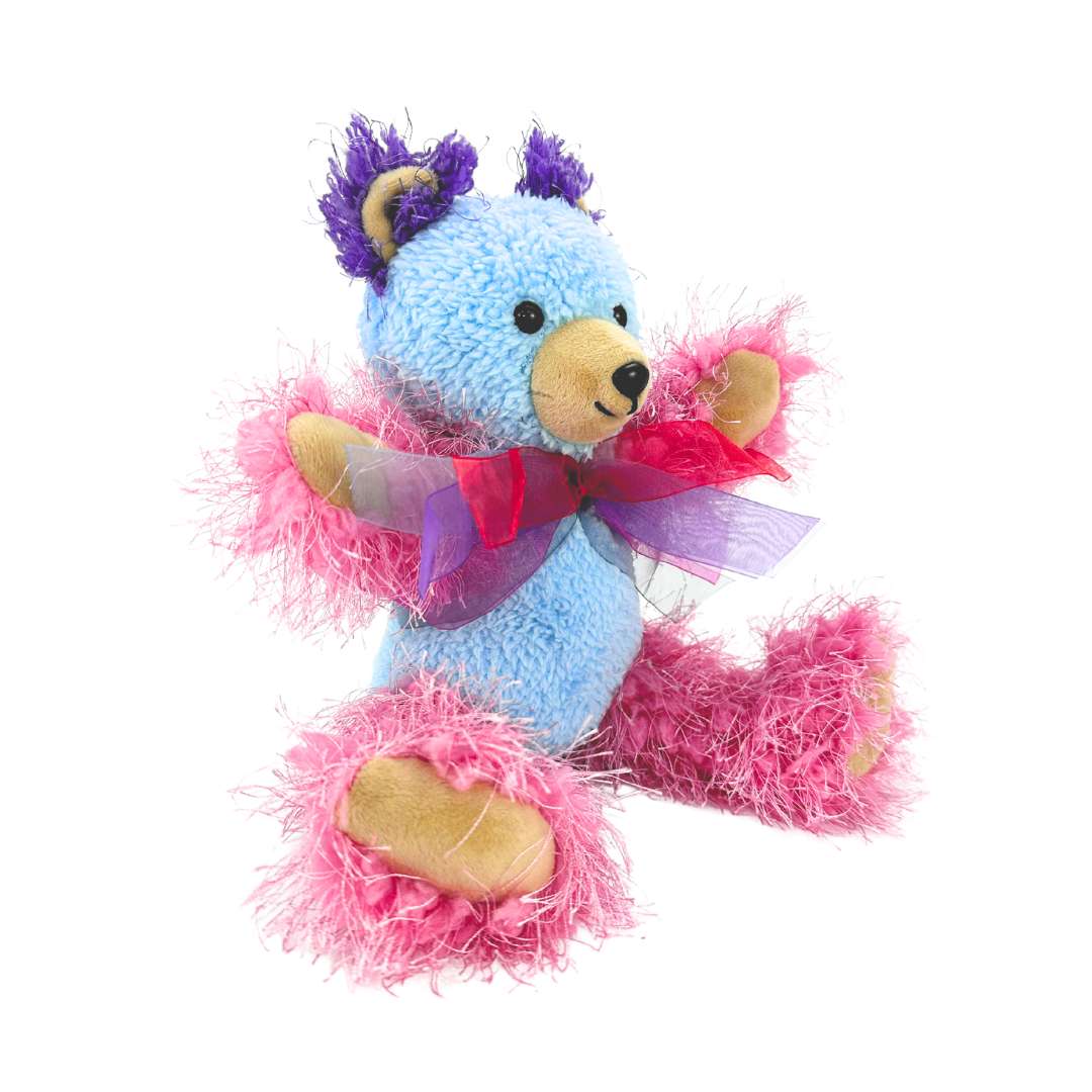 青紫色のかわいいゴステディベアぬいぐるみ