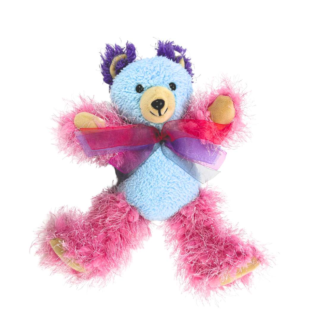 青紫色のかわいいゴステディベアぬいぐるみ