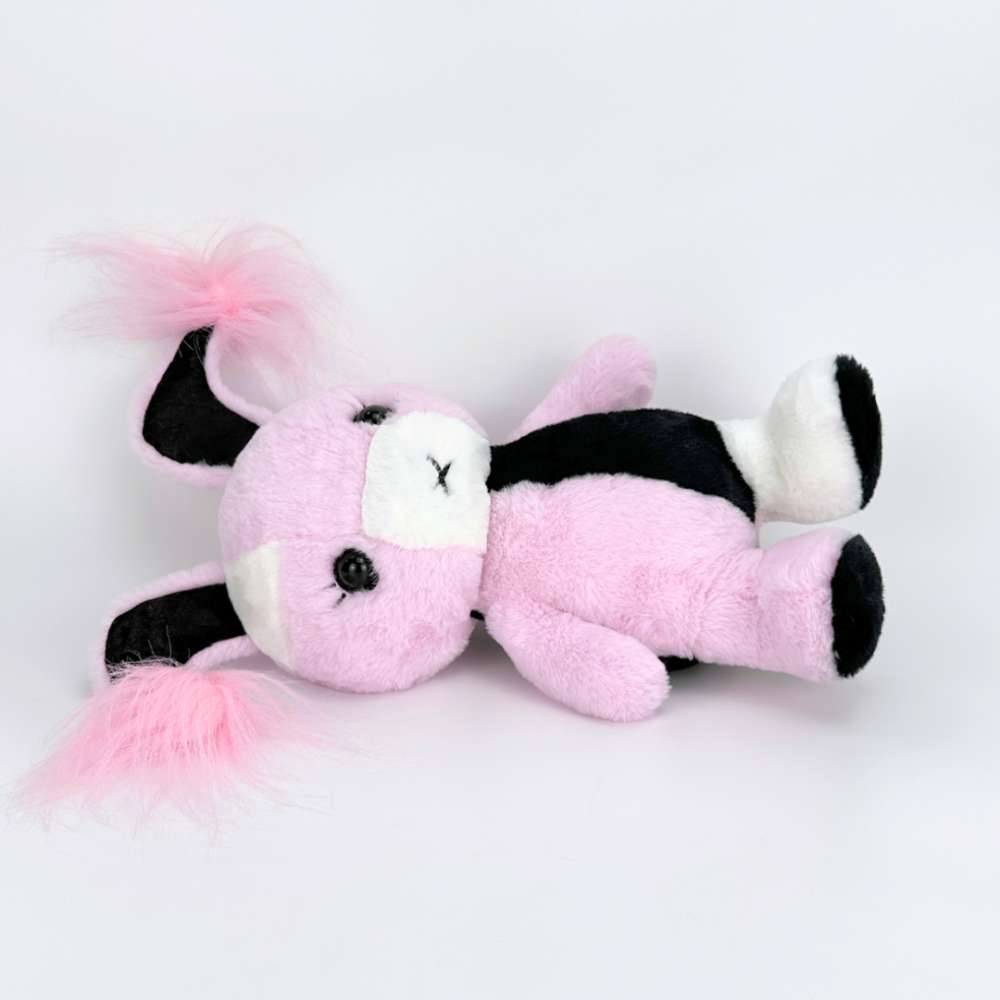 ゴスカワイイ ブラック&ピンクバニーぬいぐるみ