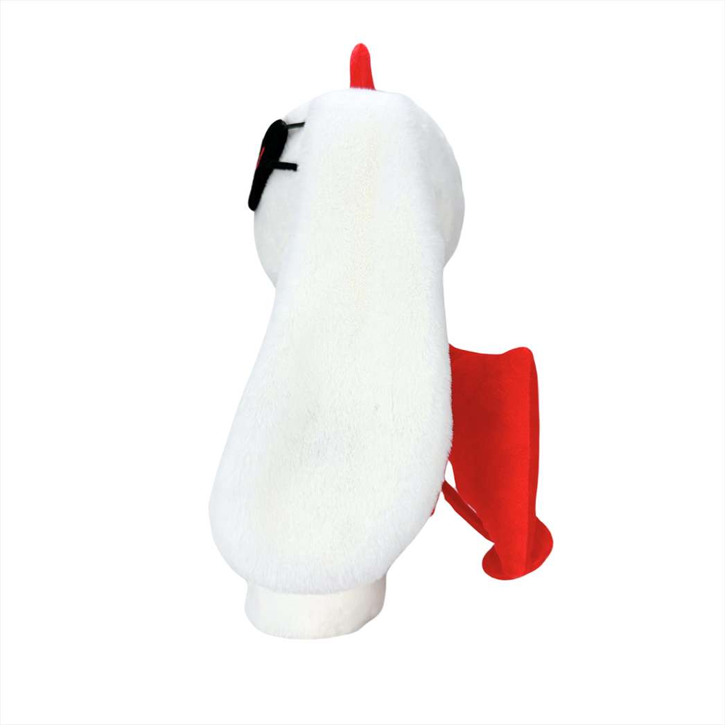 ゴシック風の白いウサギのぬいぐるみ