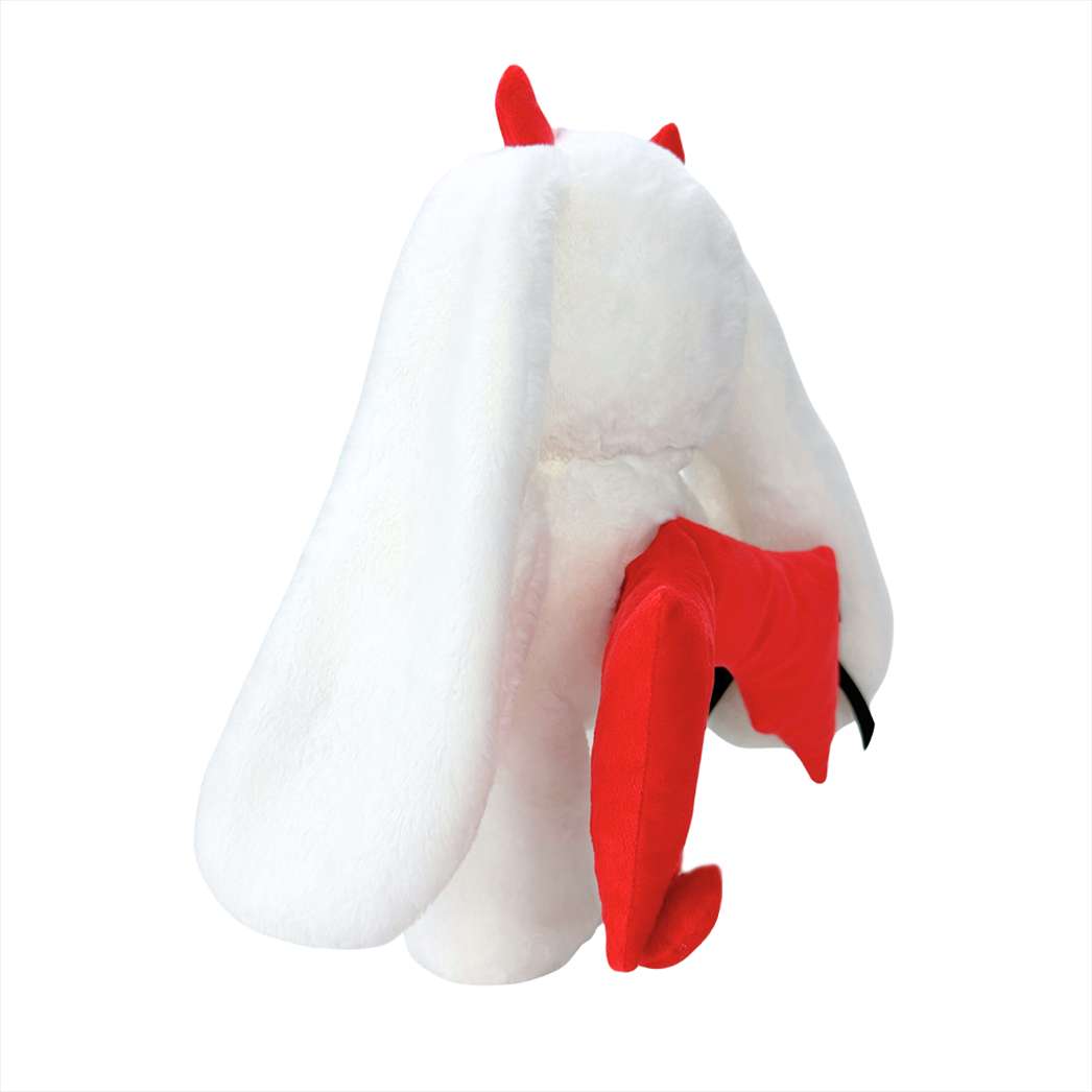 ゴシック風の白いウサギのぬいぐるみ