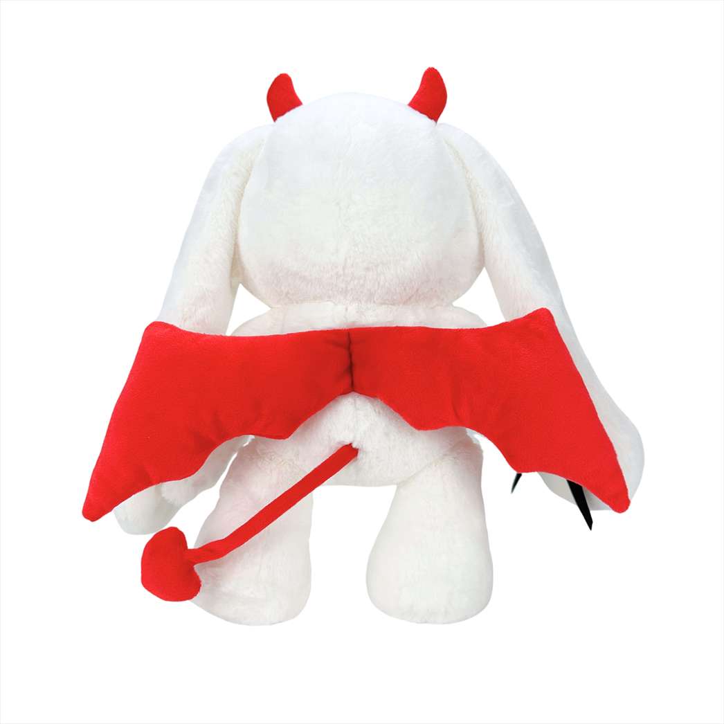 ゴシック風の白いウサギのぬいぐるみ