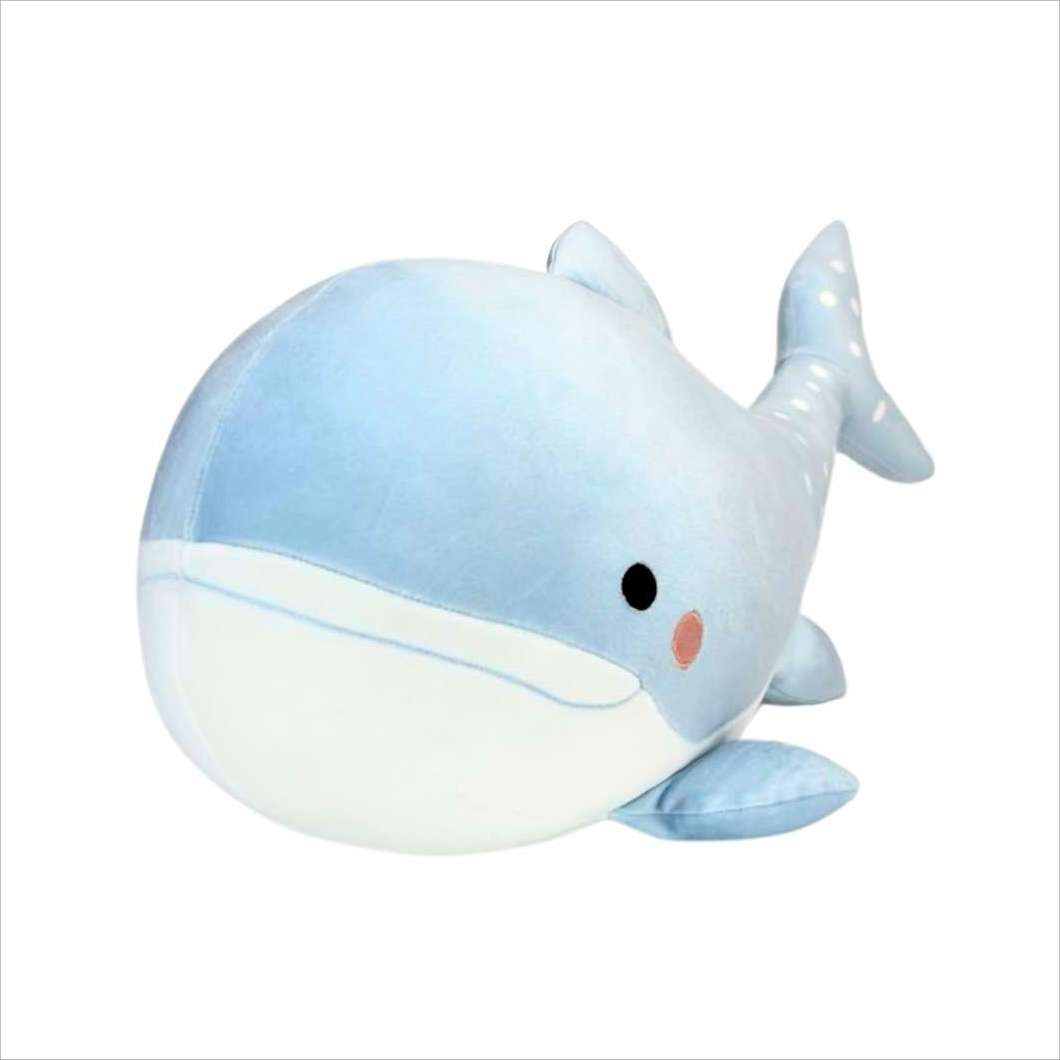 大きな可愛い青いジンベイザメぬいぐるみ