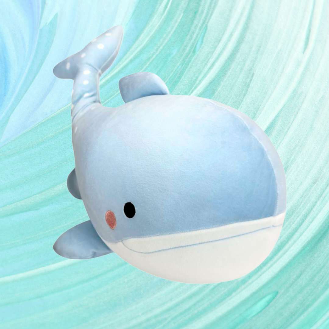 大きな可愛い青いジンベイザメぬいぐるみ