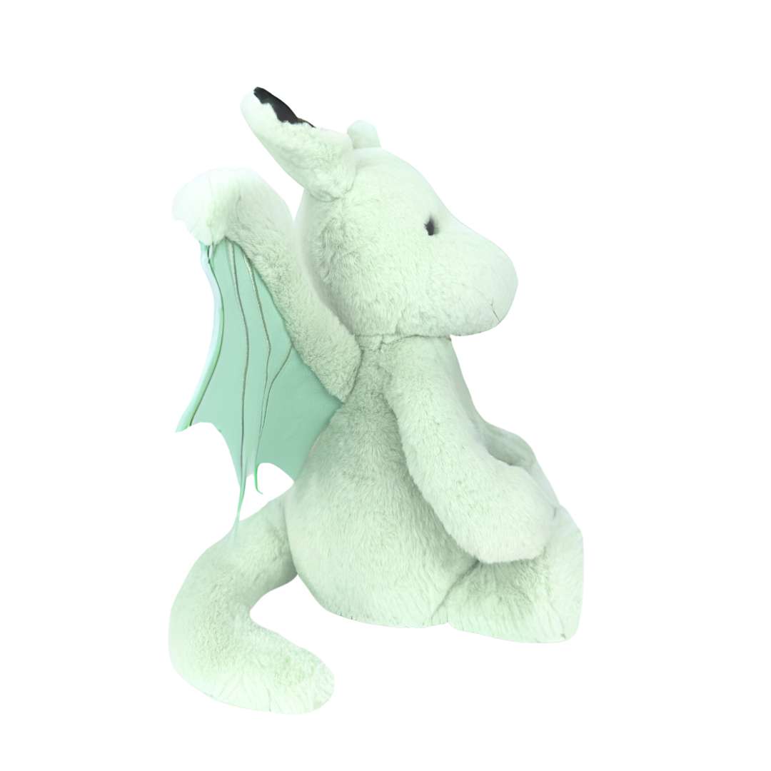 かわいい緑色のドラゴンぬいぐるみ