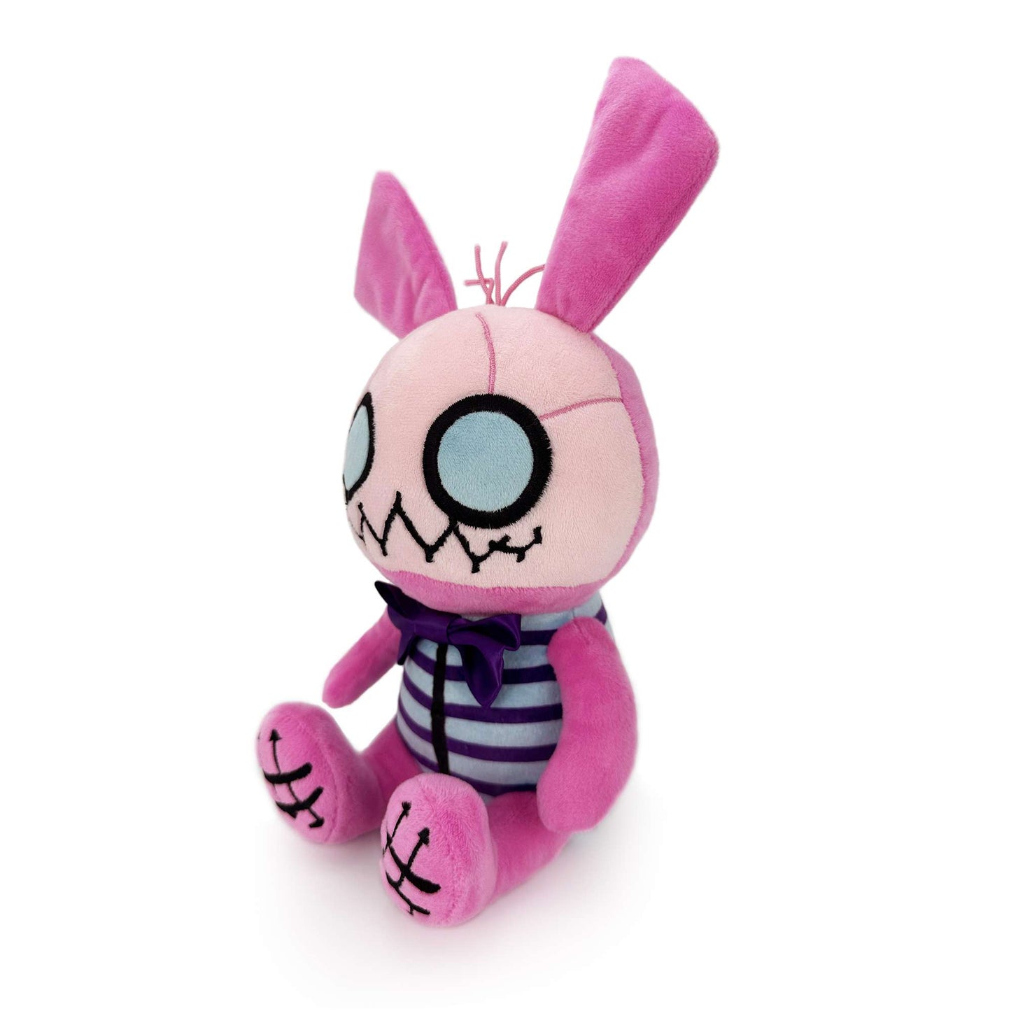 ゴス風の不気味なピンクウサギぬいぐるみ