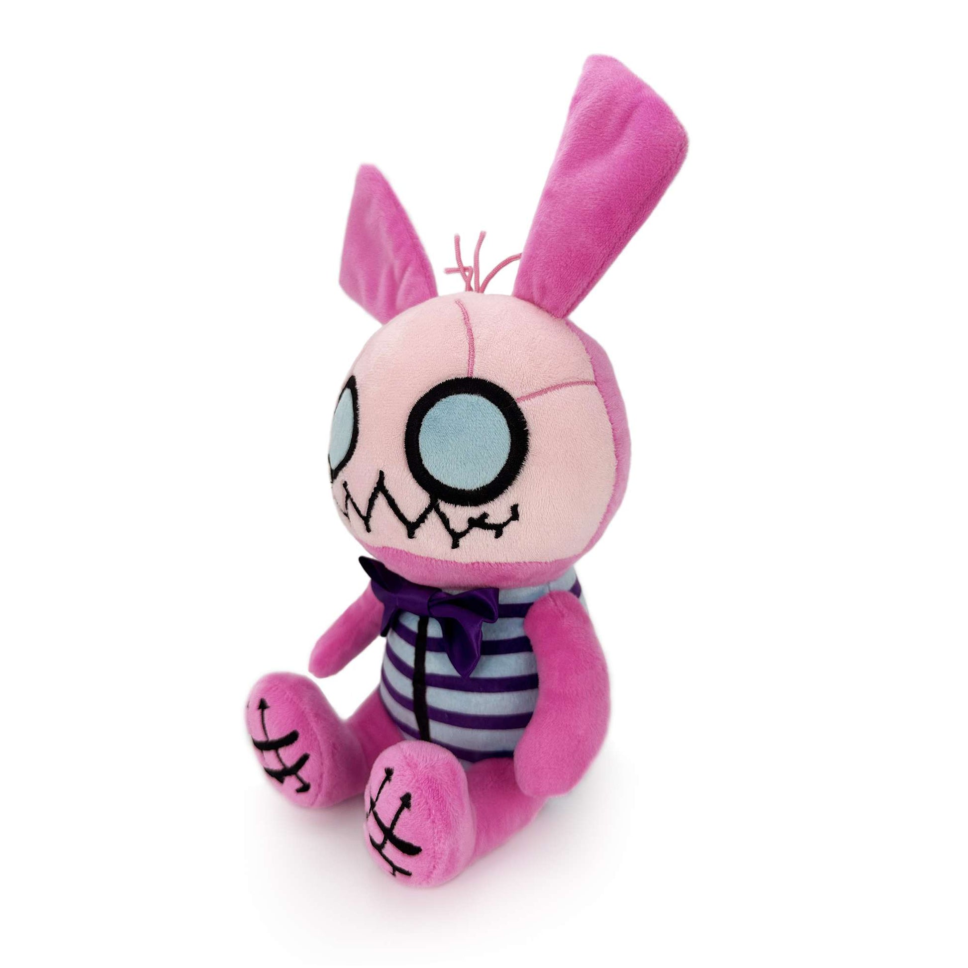 ゴス風の不気味なピンクウサギぬいぐるみ