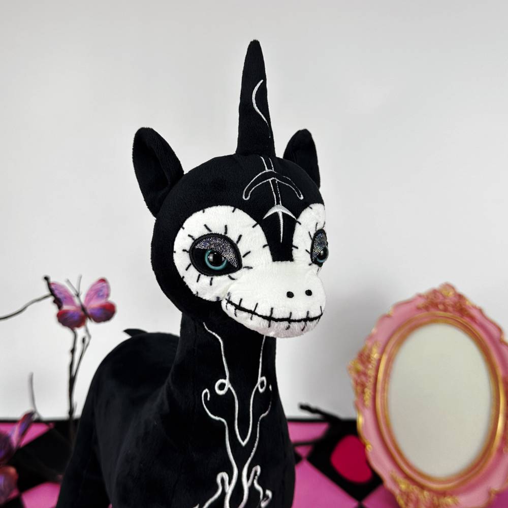 ゴス・スケルトン・ユニコーンぬいぐるみ