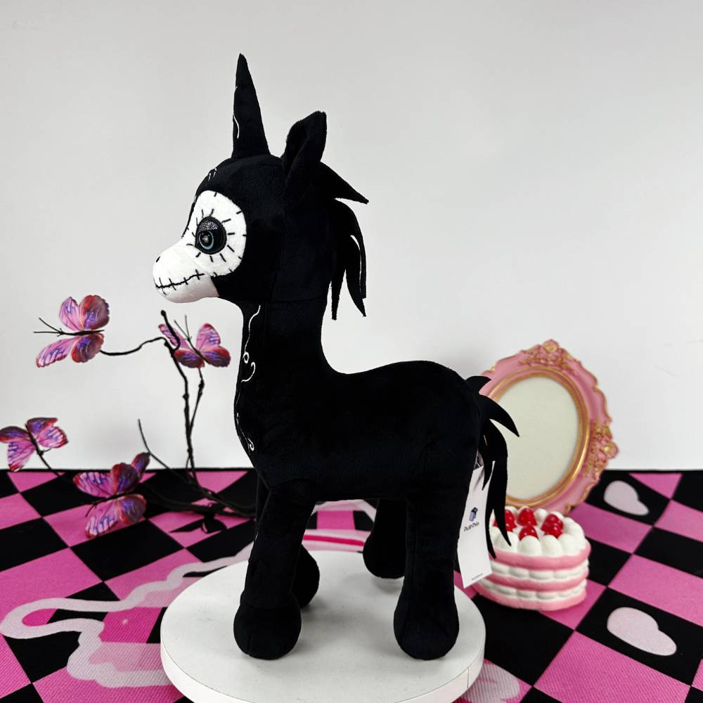 ゴス・スケルトン・ユニコーンぬいぐるみ