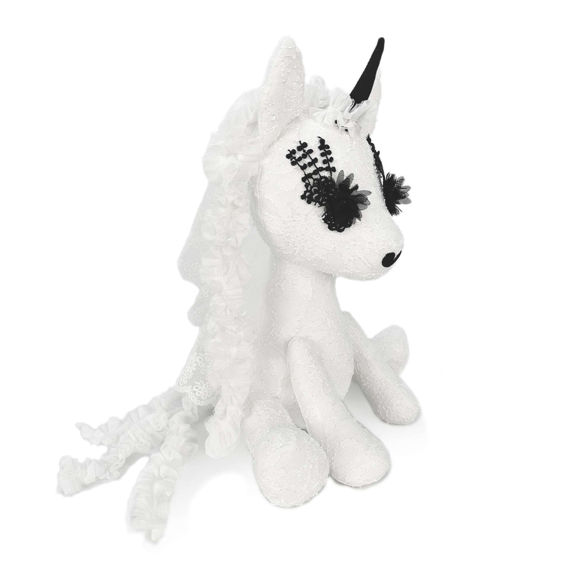 ホワイトゴスユニコーンぬいぐるみ