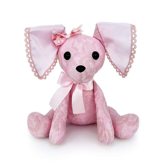 かわいいピンクのビーグルぬいぐるみ