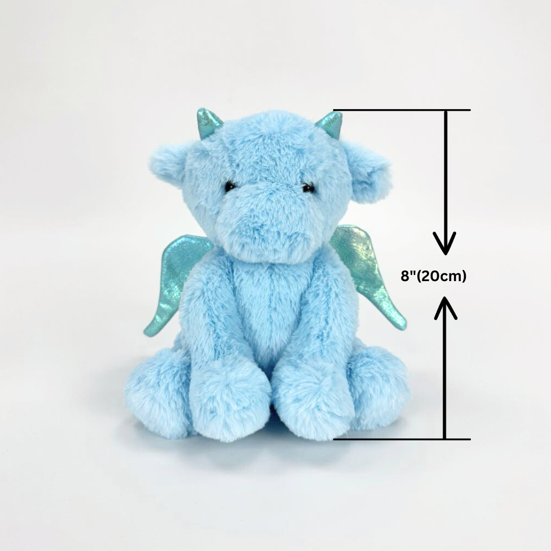かわいい青いドラゴンぬいぐるみ