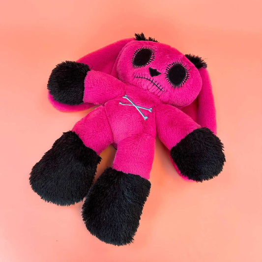 ゴス風スタンディングパウズローズカラーぬいぐるみバニー