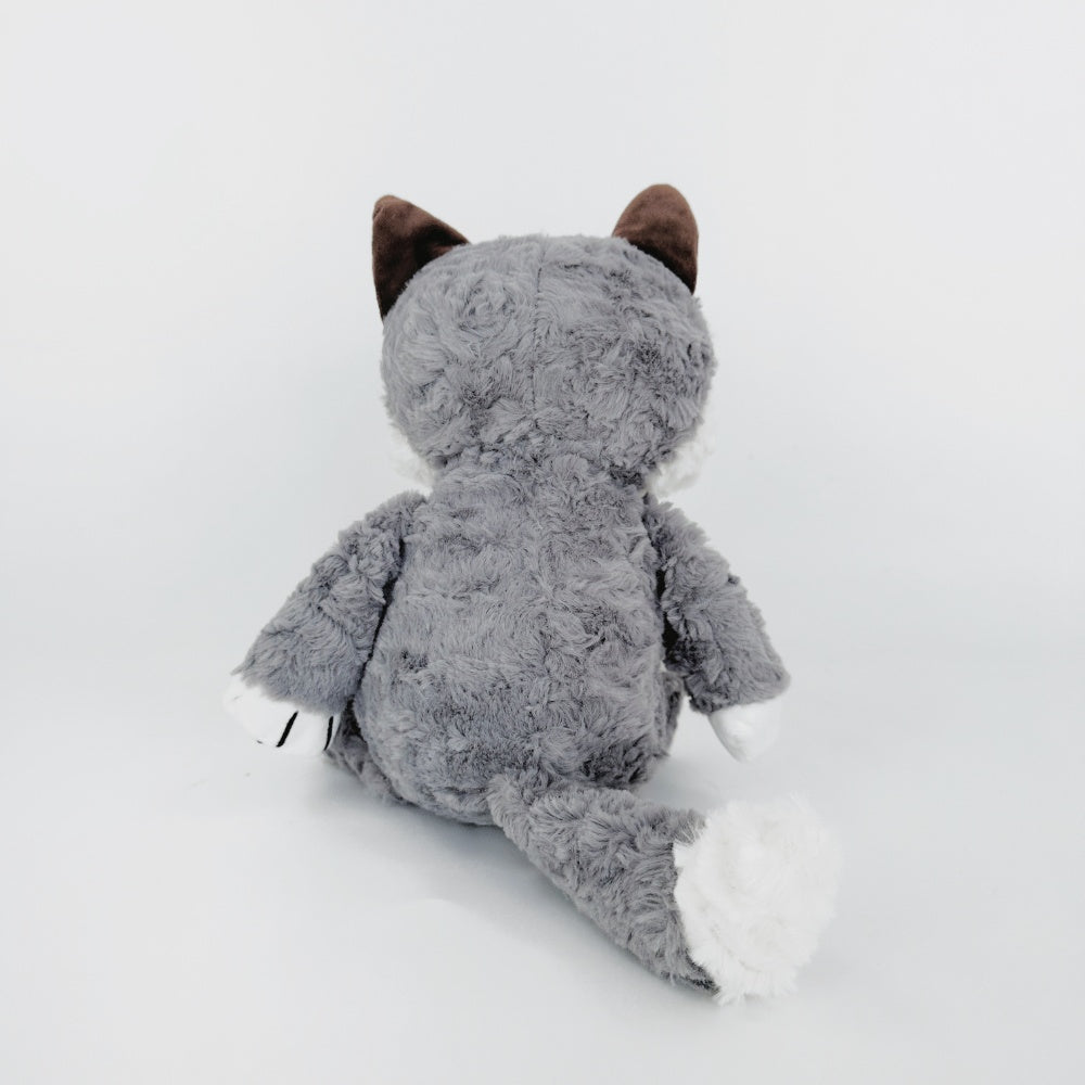キュートな灰色のオオカミのぬいぐるみ