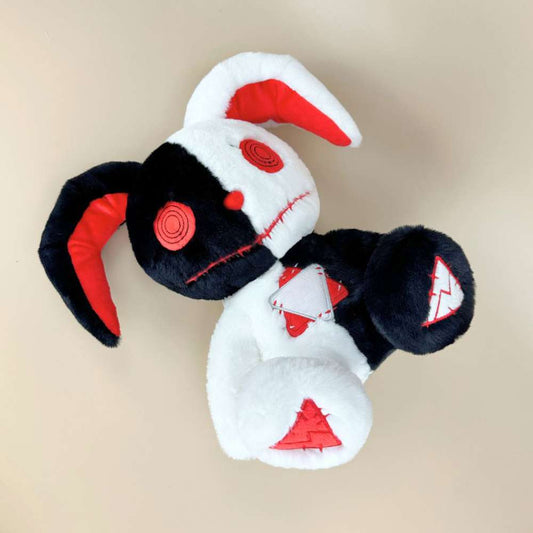 ゴスヴードゥー黒と白のバニーぬいぐるみ