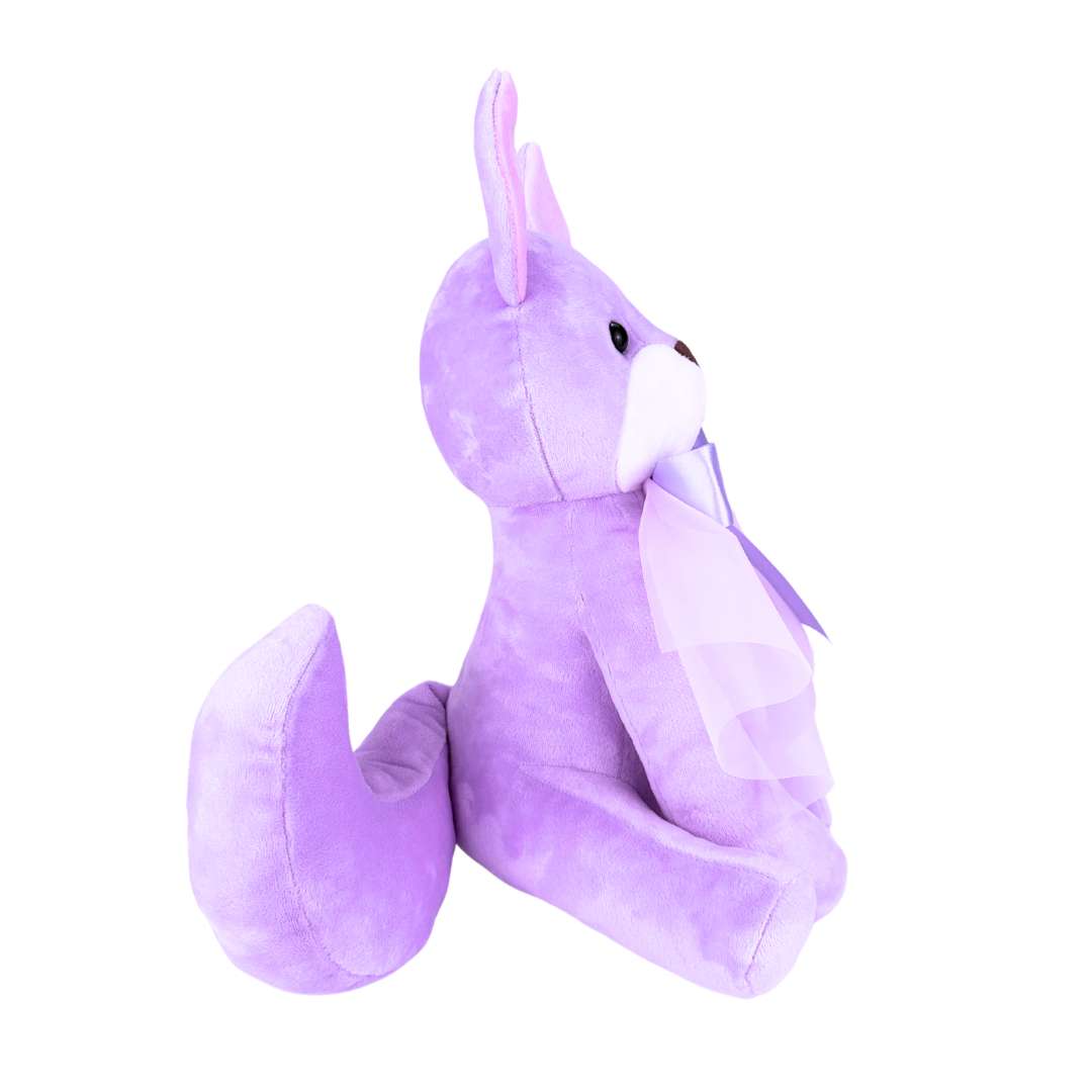 かわいいゴシック紫色のキツネぬいぐるみ