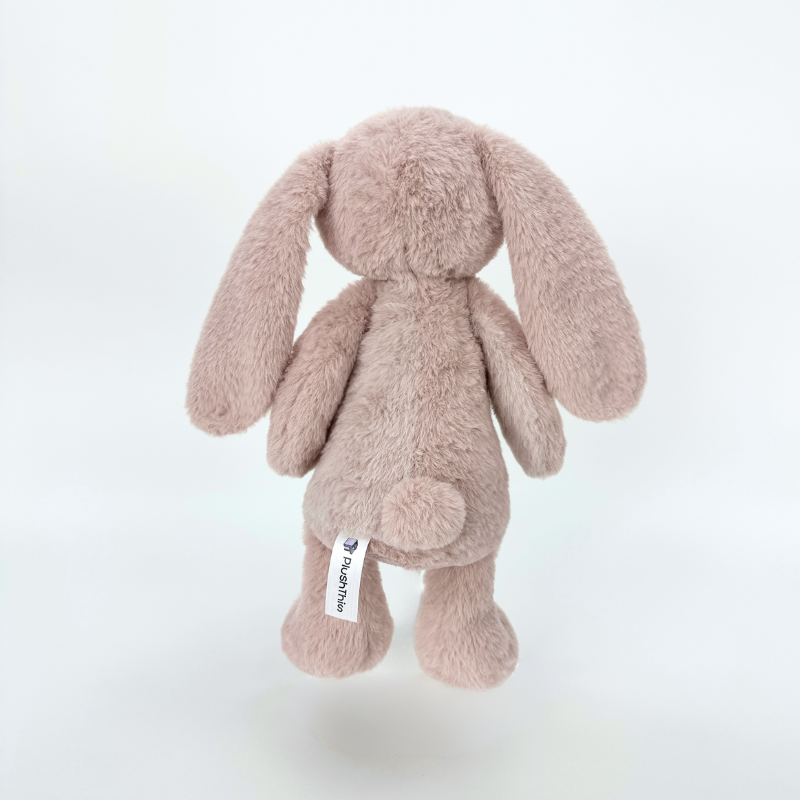 かわいいピンクのダスティローズウサギぬいぐるみ