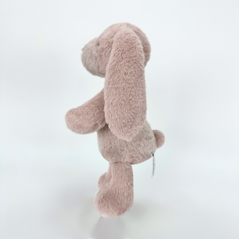 かわいいピンクのダスティローズウサギぬいぐるみ