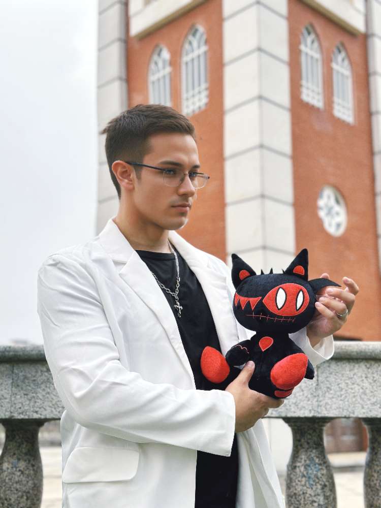 ブラックブードゥードールキャットぬいぐるみ