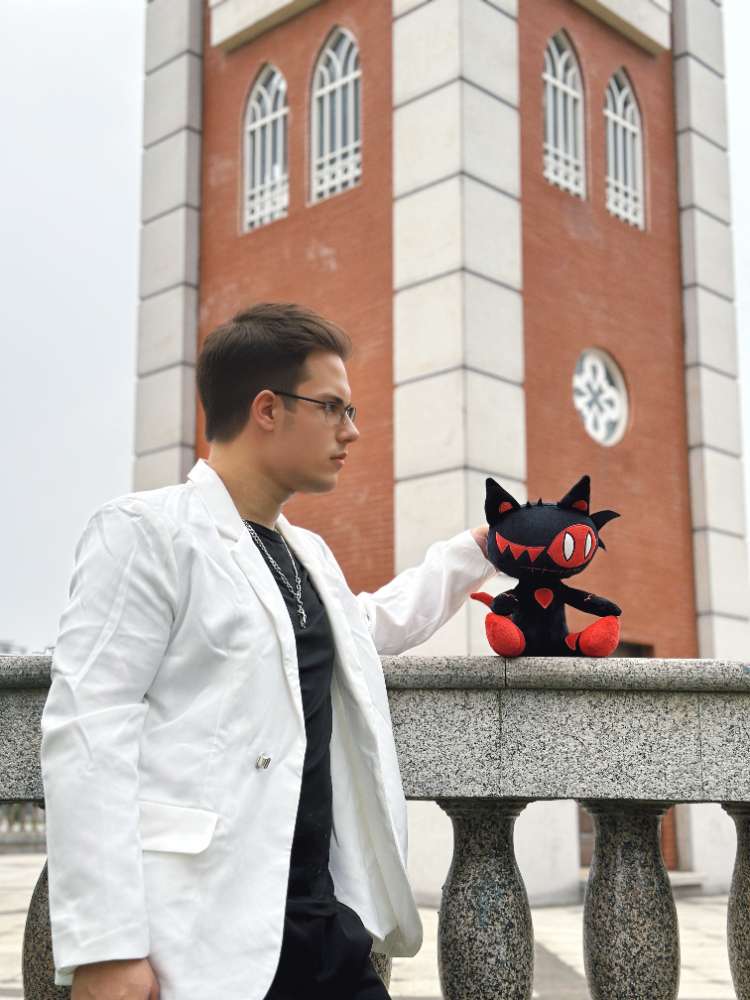 ブラックブードゥードールキャットぬいぐるみ