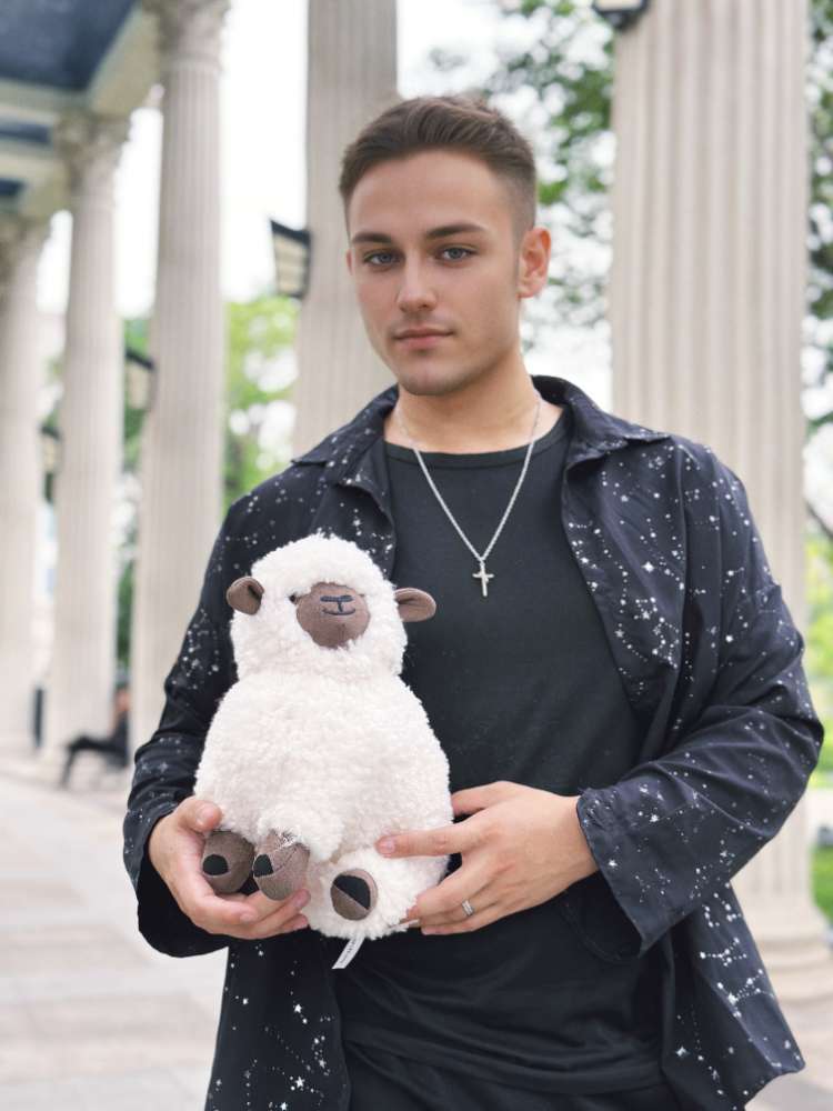 かわいいヴァレイブラックノーズシープぬいぐるみ