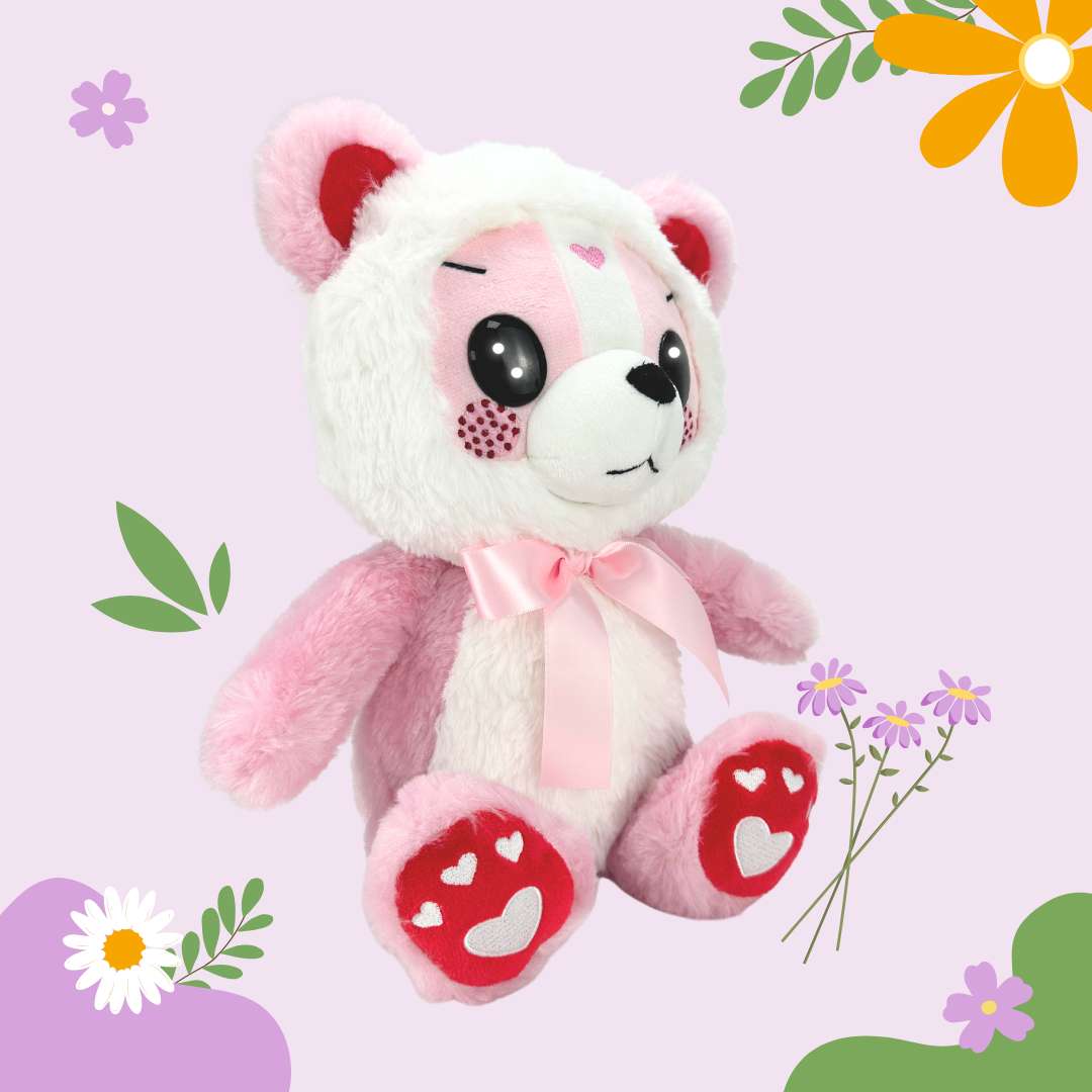 かわいいピンクのぬいぐるみベア