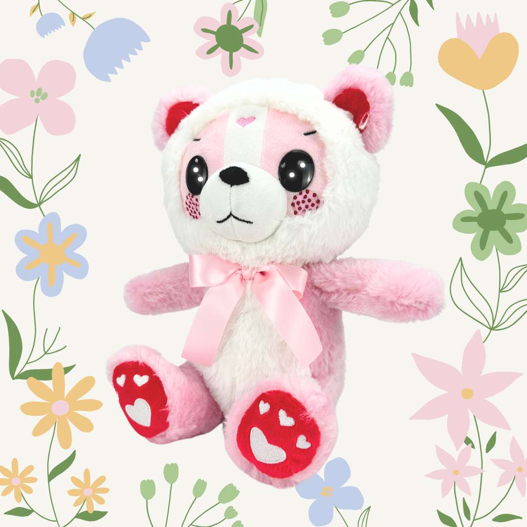 かわいいピンクのぬいぐるみベア