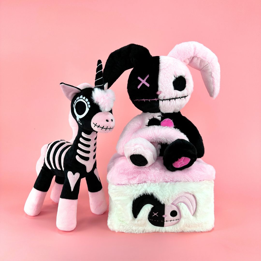 ピンクコーンラビット化粧ポーチぬいぐるみギフトセット