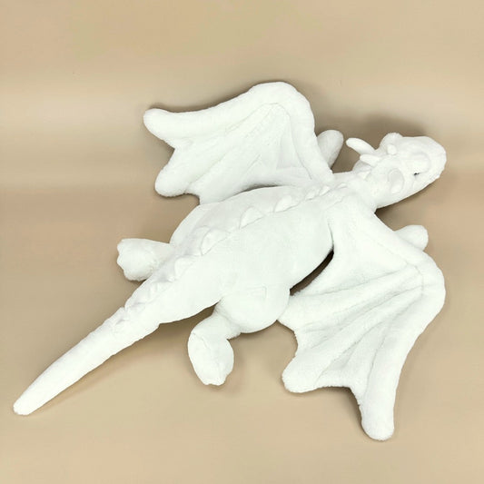 ラグジュアリー スノードラゴンぬいぐるみ ホワイトアートドール