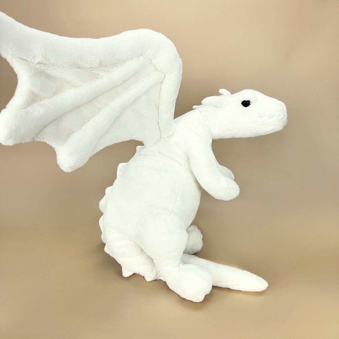 ラグジュアリー スノードラゴンぬいぐるみ ホワイトアートドール