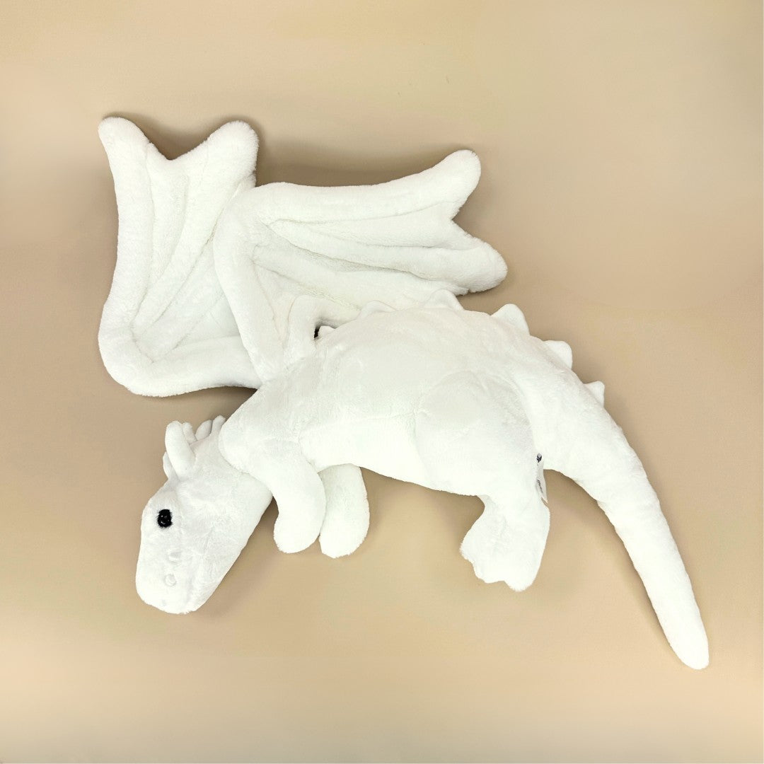 ラグジュアリー スノードラゴンぬいぐるみ ホワイトアートドール