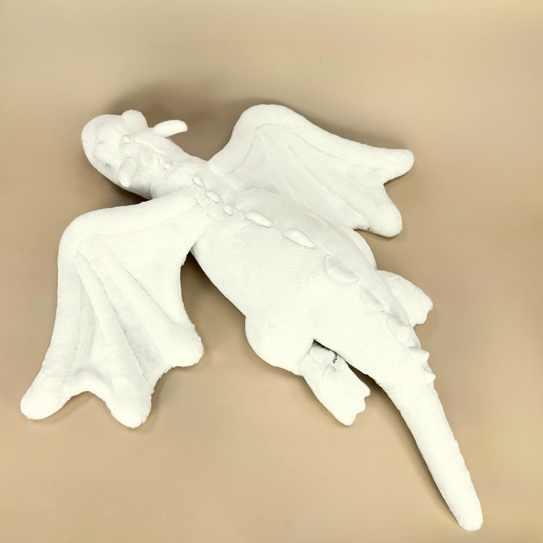 ラグジュアリー スノードラゴンぬいぐるみ ホワイトアートドール