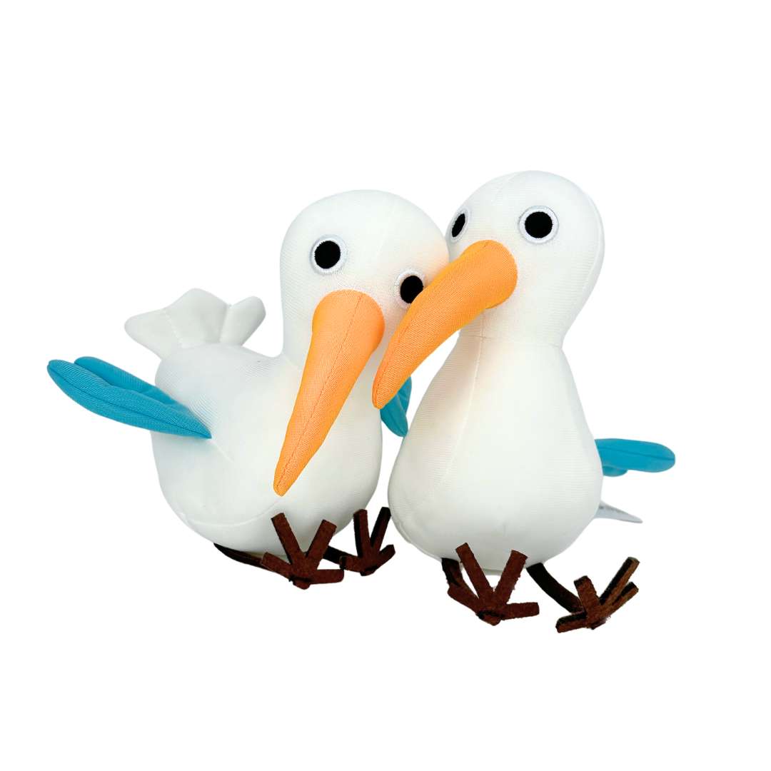 かわいい漫画風の面白いミニ鳥ぬいぐるみ