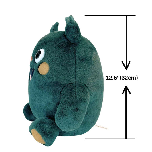 かわいいダークグリーンのドラゴンぬいぐるみ