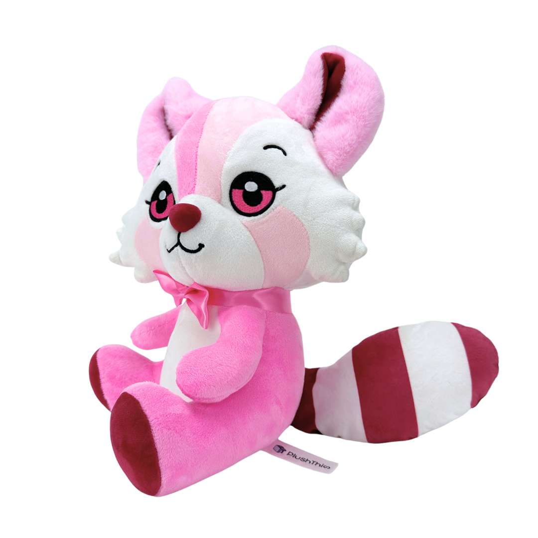 カワイイアニメ ピンクタヌキぬいぐるみ