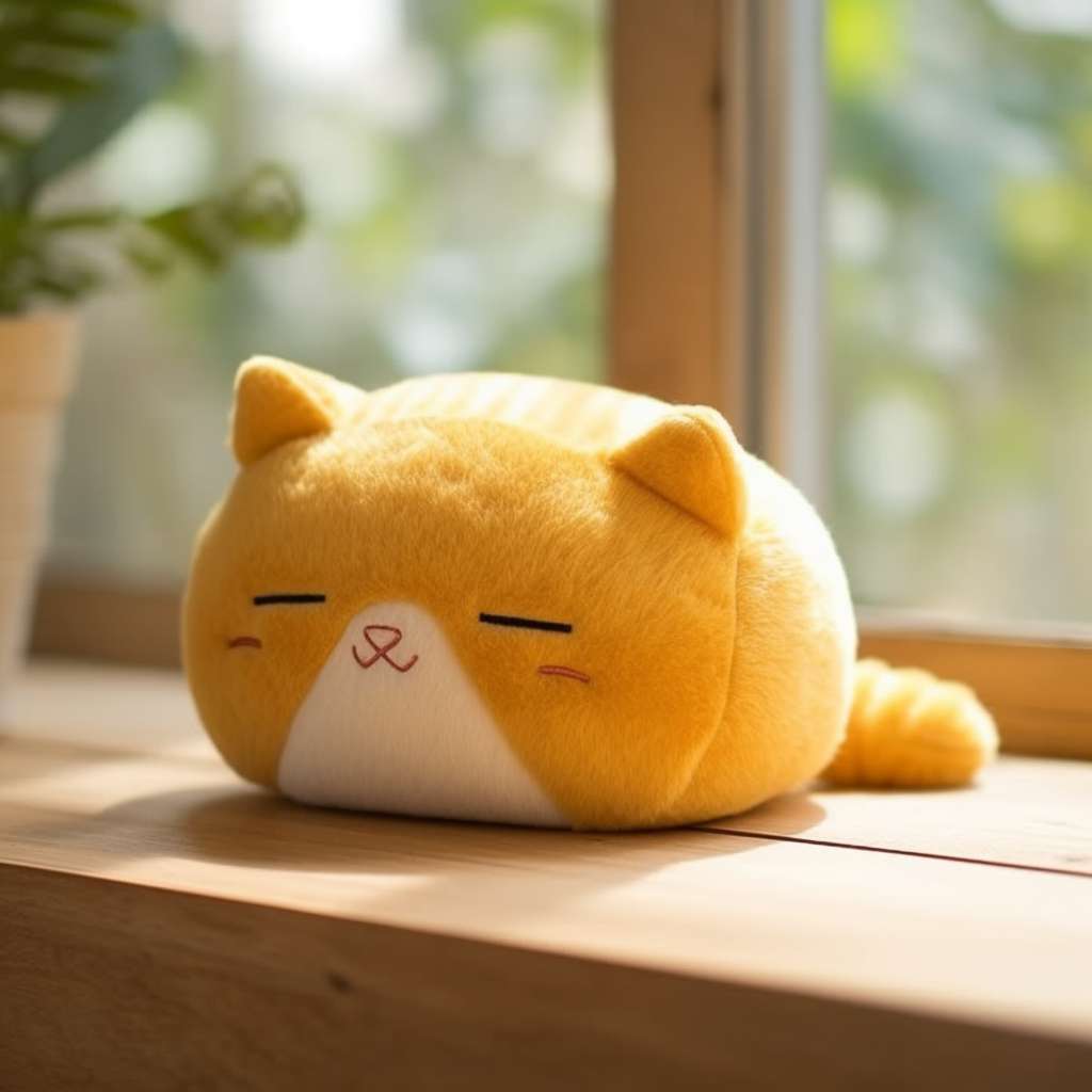 かわいいジンジャーキャットのぬいぐるみ