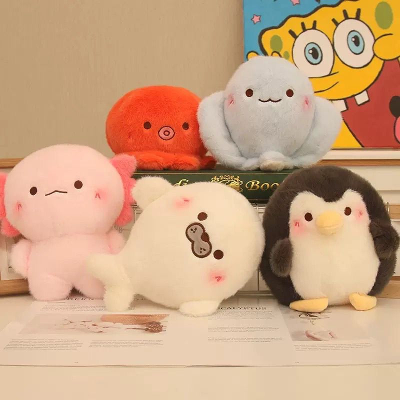 ぷにぷにもっちり 海の仲間たちのぬいぐるみ