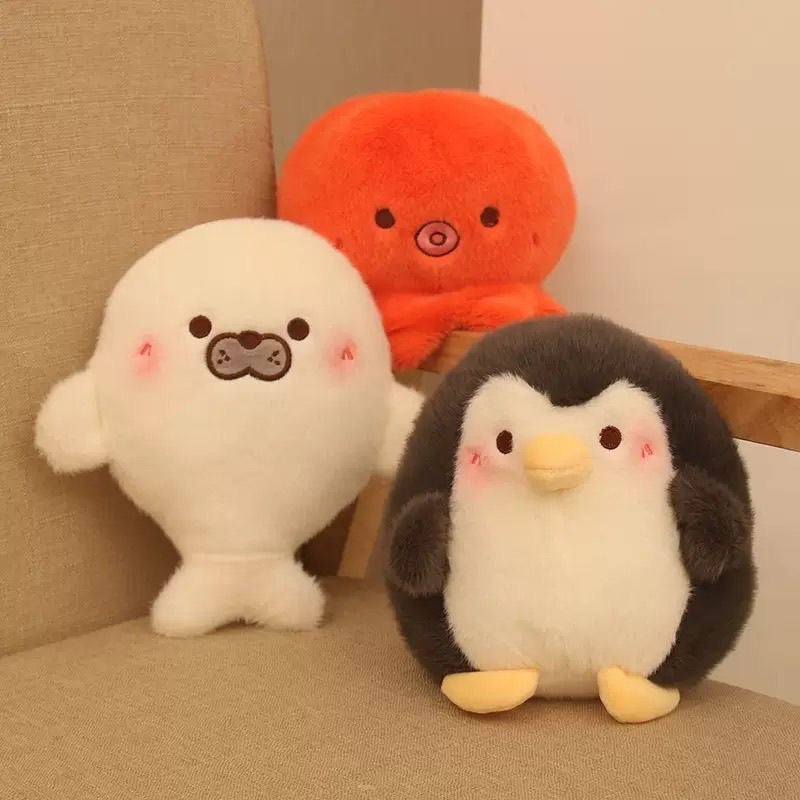 ぷにぷにもっちり 海の仲間たちのぬいぐるみ