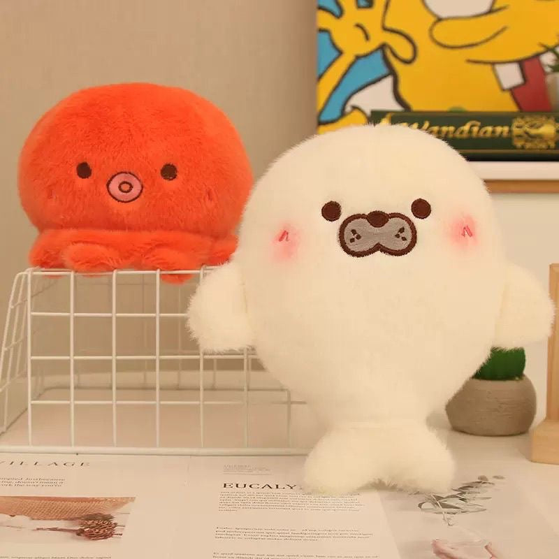 ぷにぷにもっちり 海の仲間たちのぬいぐるみ
