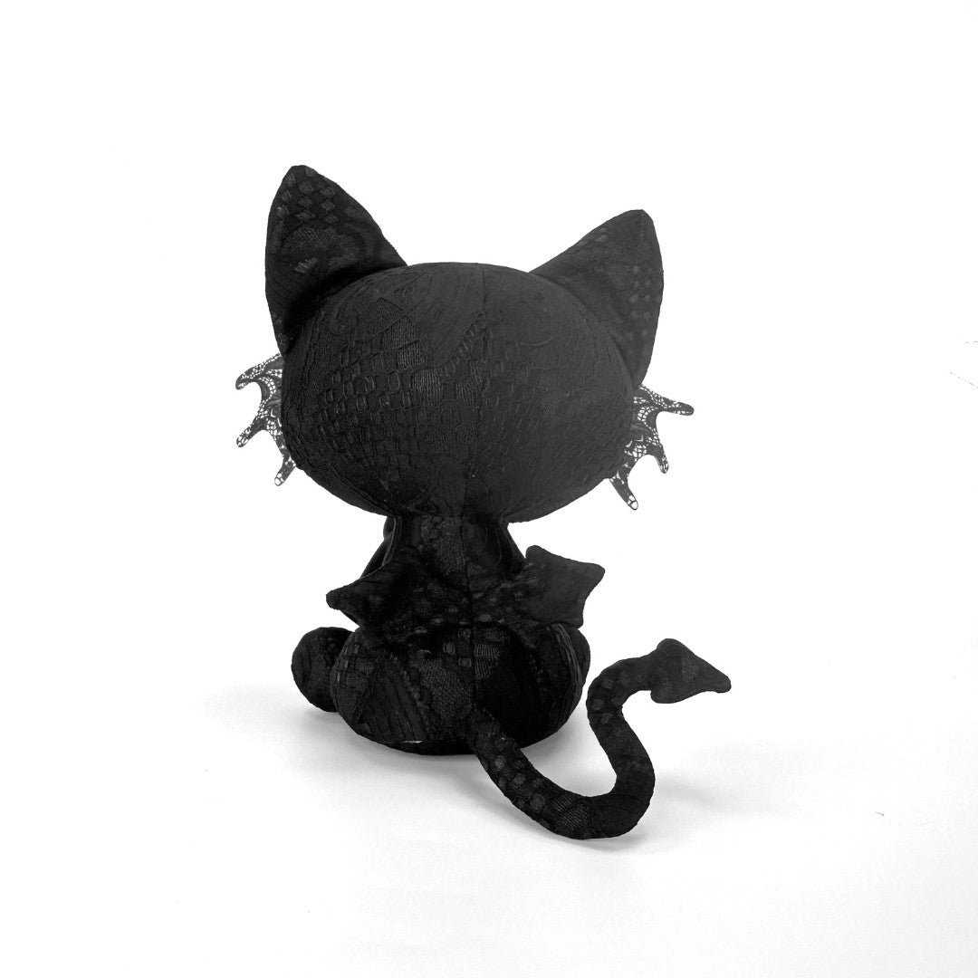 ぬいぐるみ 黒猫 ヴァンパイア ゴス
