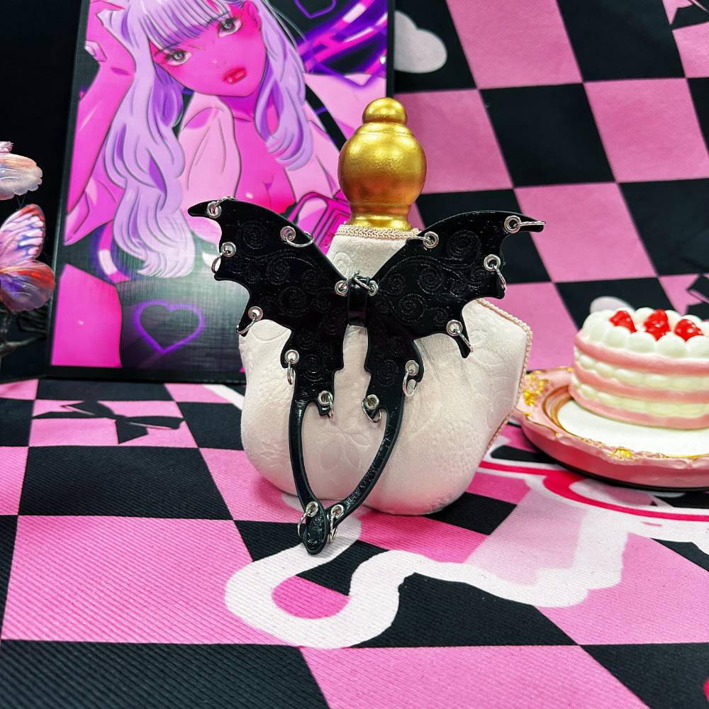 ゴシックパンクバタフライウィングス チョーカー 黒