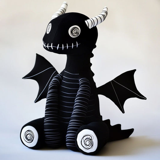 ゴスブラック＆ホワイトのディズィードラゴンぬいぐるみ