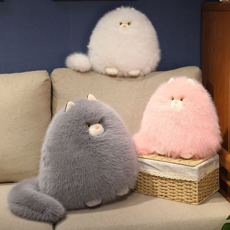 ふわふわでキュートな猫のぬいぐるみ抱き枕