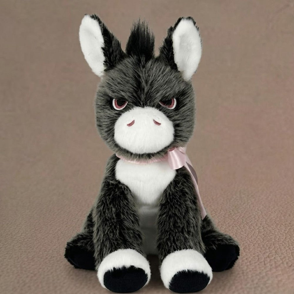 エモ・ドンキー（ピンクのリボン付き） ぬいぐるみ