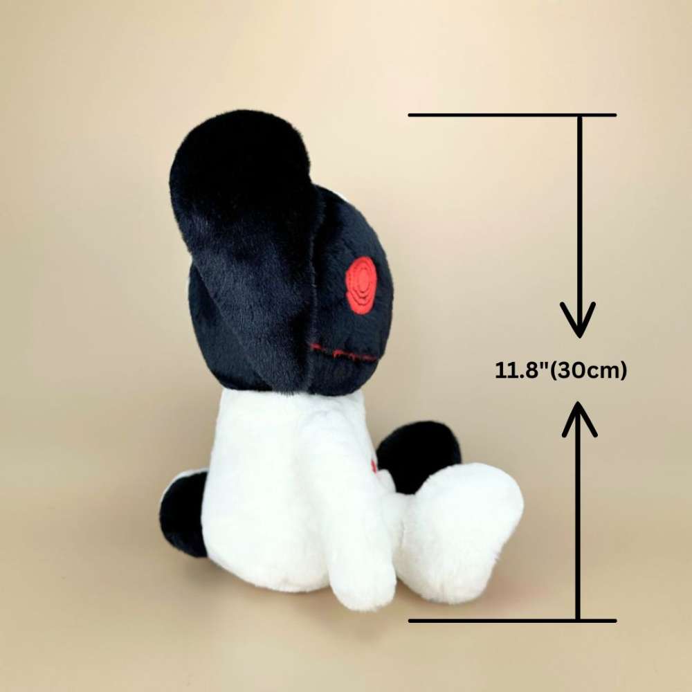 ゴスヴードゥー黒と白のバニーぬいぐるみ