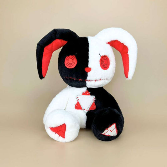 ゴスヴードゥー黒と白のバニーぬいぐるみ