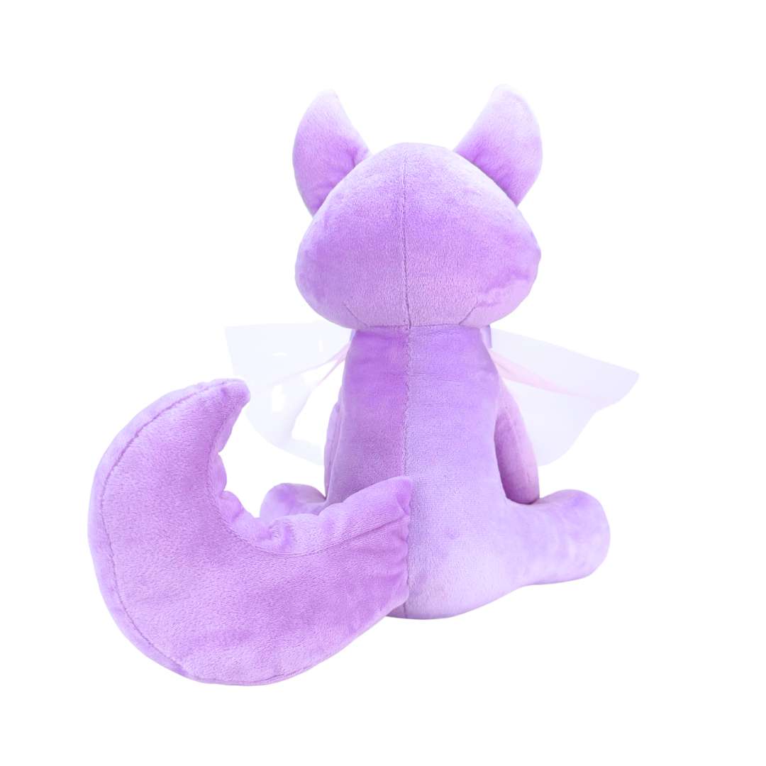 かわいいゴシック紫色のキツネぬいぐるみ