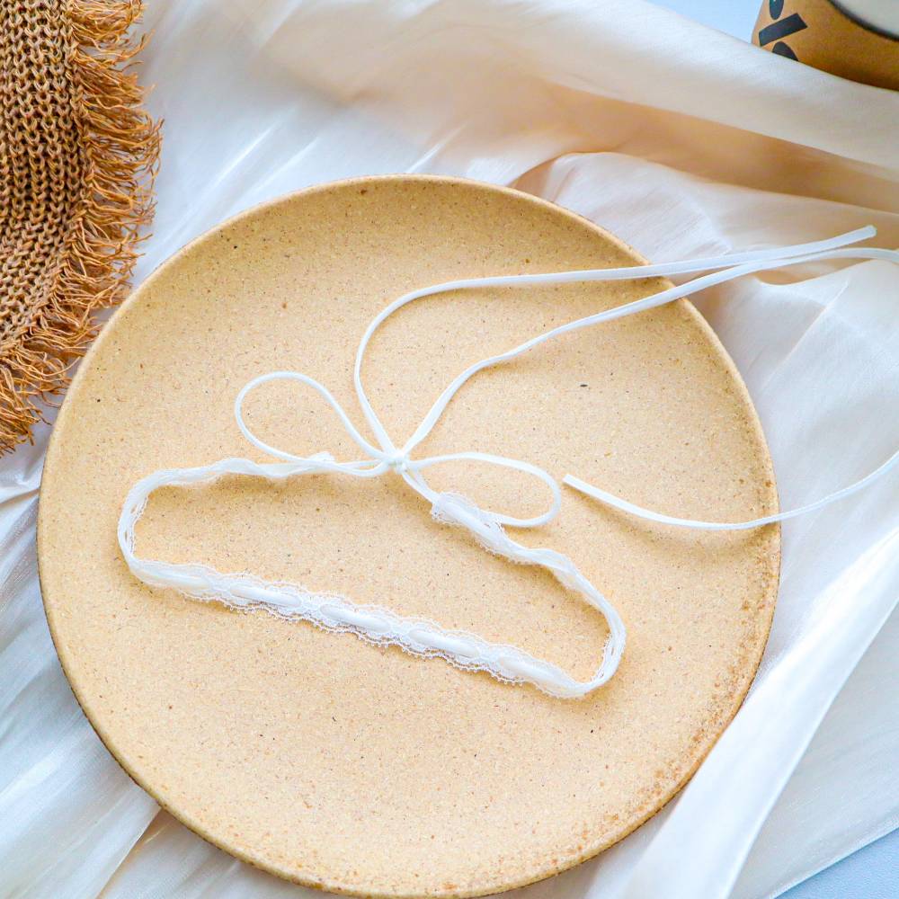 レースチョーカー リボンアクセント付き コード